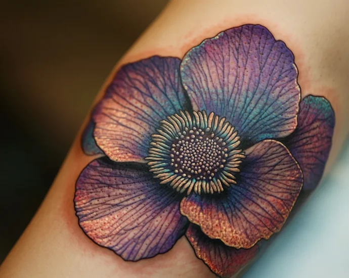 tatouage Anémone