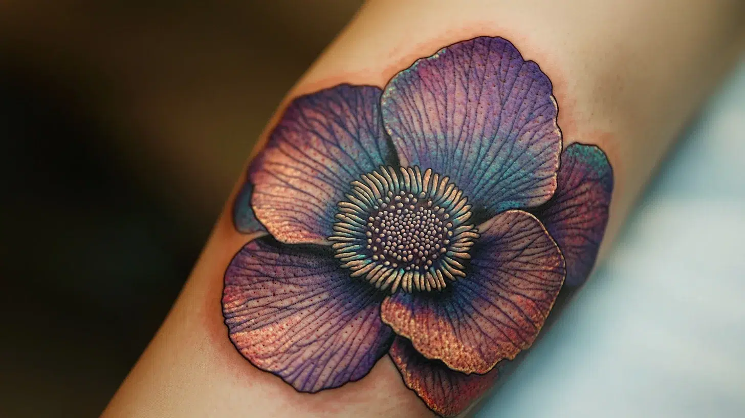 tatouage Anémone