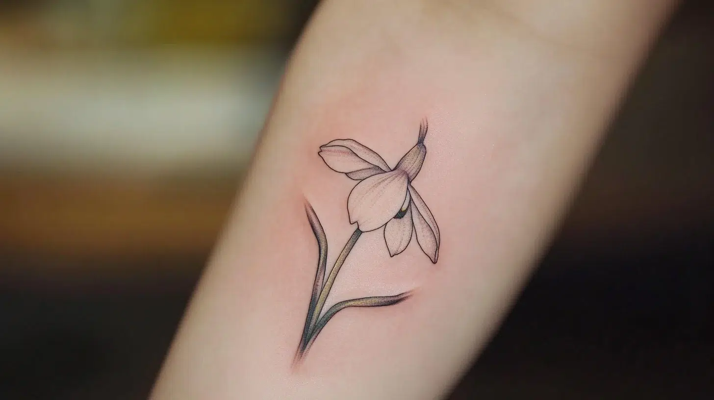 tatouage perce-neige