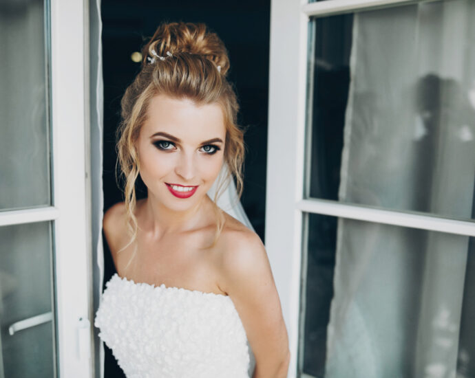 chignons hauts pour un mariage