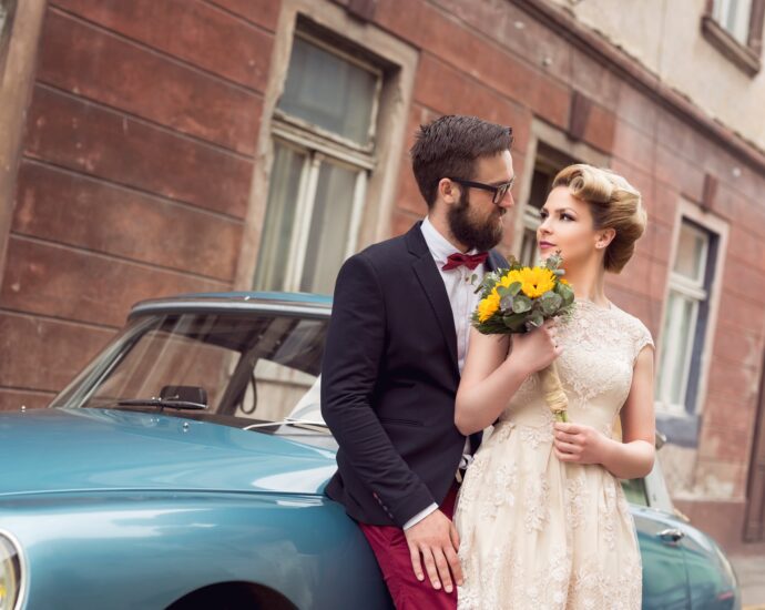 Retro wedding