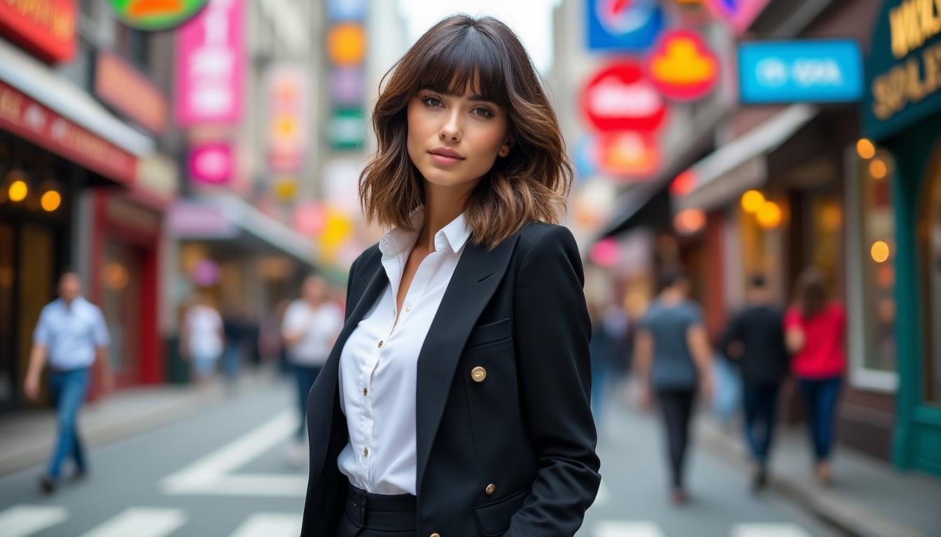 découvrez notre coupe mi-long dégradé effilé avec frange spécialement conçue pour les femmes de 60 ans. ce look sophistiqué allie élégance et modernité, mettant en valeur votre personnalité tout en ajoutant une touche de fraîcheur à votre style. optez pour une coiffure qui révèle votre beauté naturelle et rehausse votre charme.