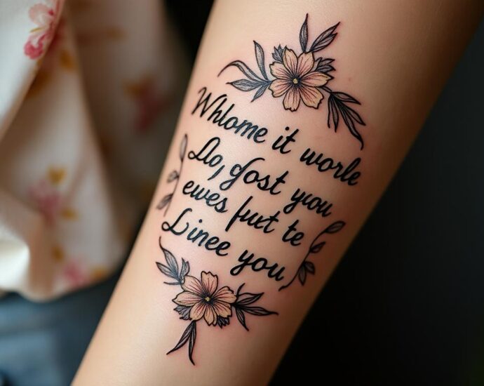 découvrez des idées inspirantes de tatouages autour de l'amour éternel : trouvez la phrase parfaite pour exprimer votre dévotion avec style et signification.