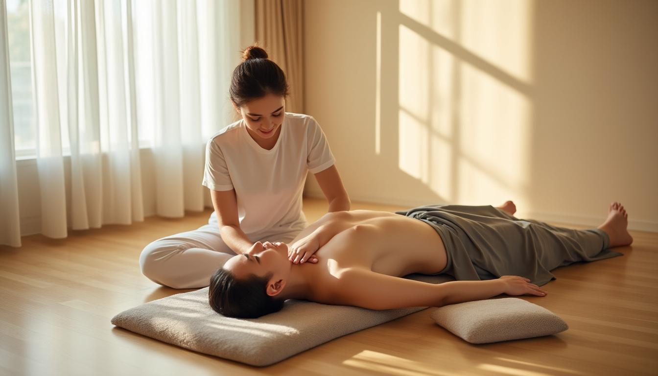 découvrez le massage shiatsu, une technique japonaise traditionnelle qui libère les tensions et procure une relaxation profonde pour le corps et l'esprit.