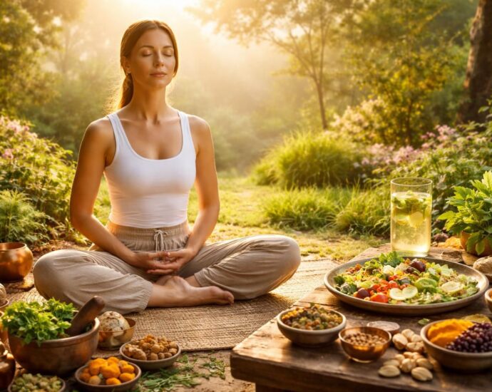 découvrez comment le yoga, l'ayurveda et l'alimentation consciente s'entrelacent pour améliorer votre bien-être physique et mental au quotidien.