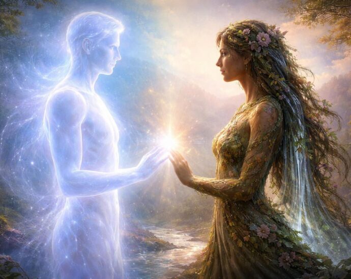 découvrez comment purusha et prakriti représentent l'équilibre fondamental entre l'esprit immatériel et la matière dans la philosophie indienne, explorant l'harmonie entre conscience et nature.