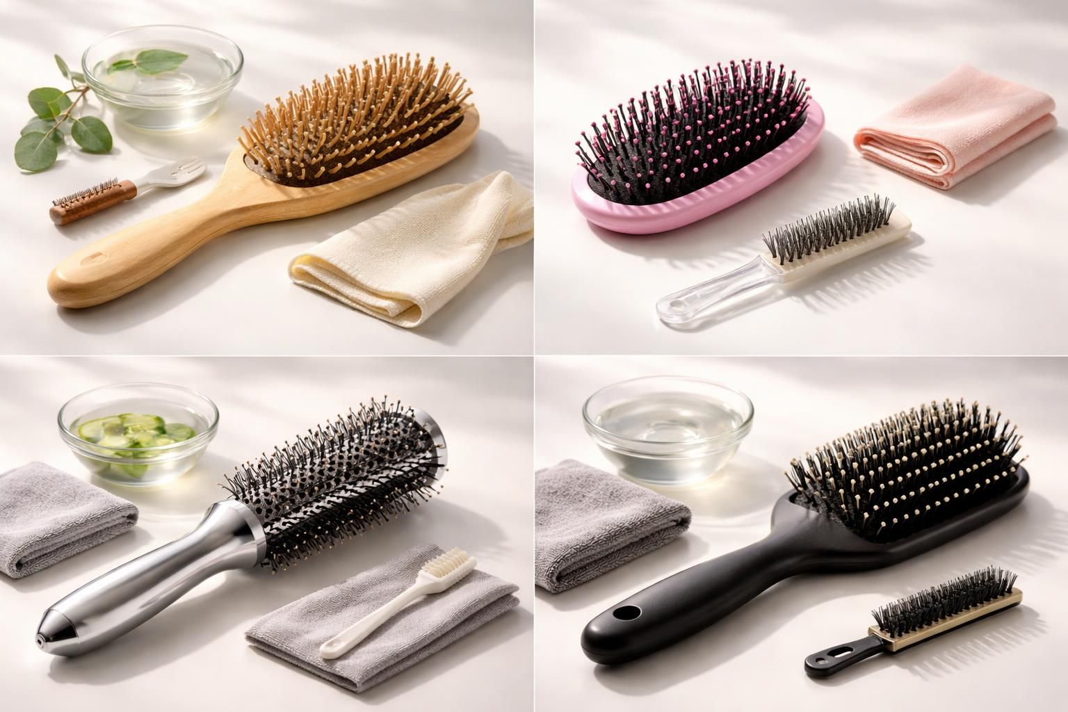 découvrez comment nettoyer votre brosse à cheveux efficacement sans l'abîmer, en adaptant les méthodes de nettoyage selon le matériau de votre brosse.