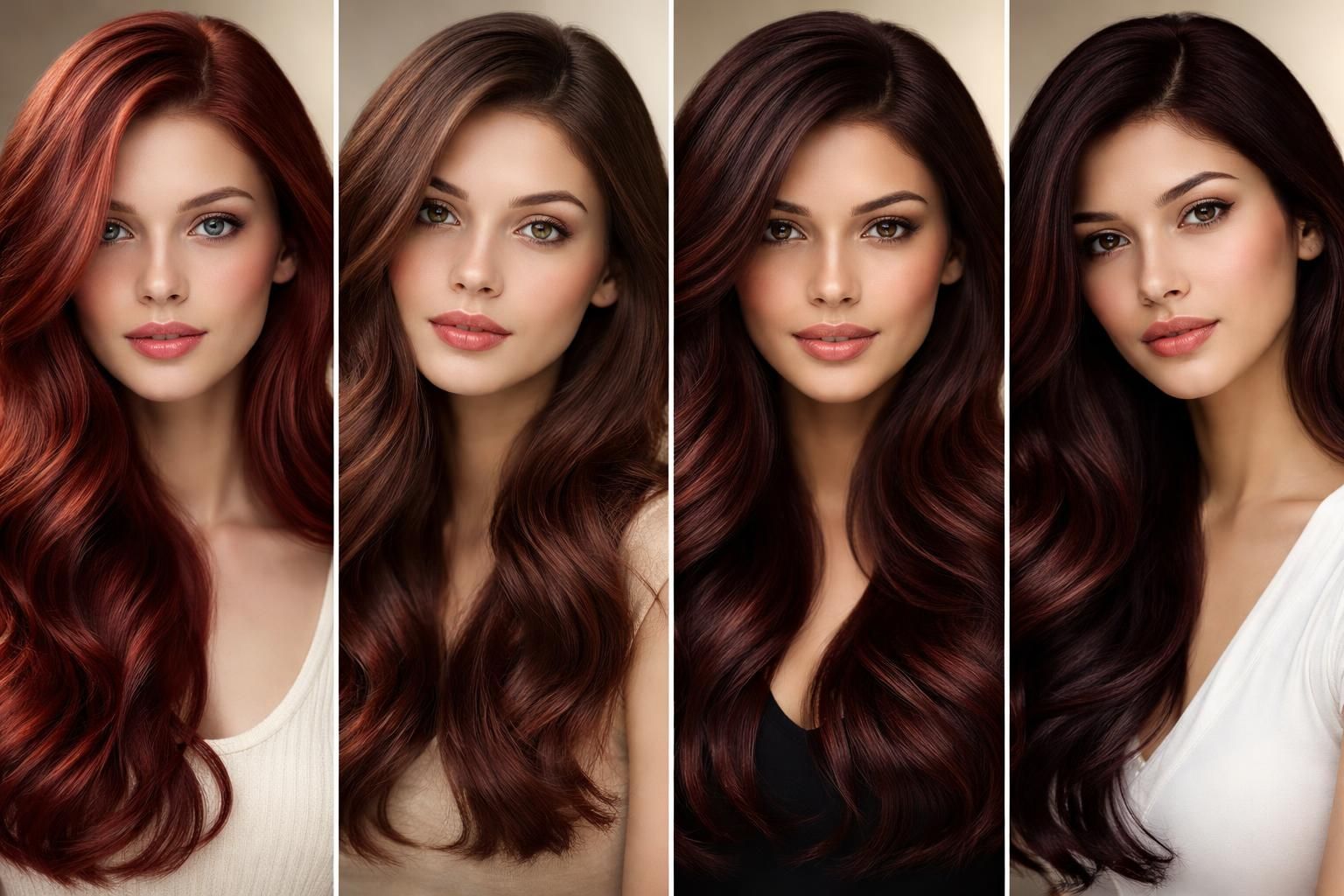 découvrez comment la couleur acajou se révèle sur différentes bases de cheveux et trouvez le rendu parfait selon votre teinte naturelle.