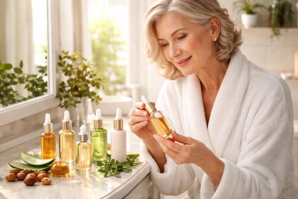 découvrez comment choisir le meilleur sérum anti-âge à 60 ans en fonction de votre type de peau pour une peau éclatante, hydratée et raffermie.