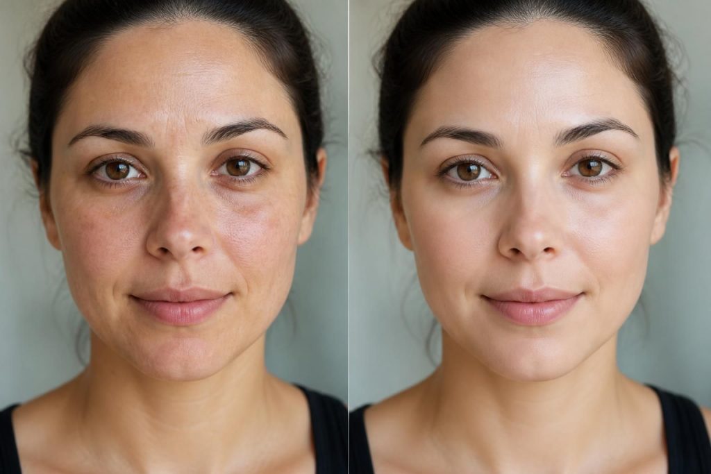 découvrez comment le rétinol transforme votre peau avec ses effets avant et après, pour un visage visiblement plus radieux et éclatant.