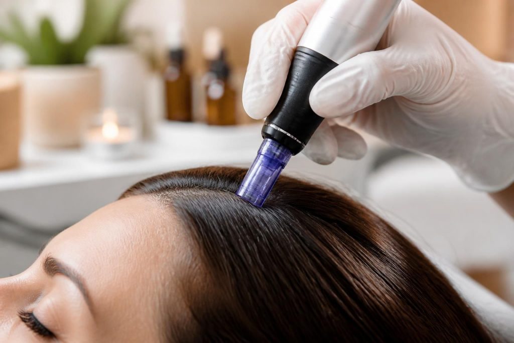 découvrez les bienfaits du microneedling pour stimuler la croissance et la santé de vos cheveux grâce à cette technique innovante.