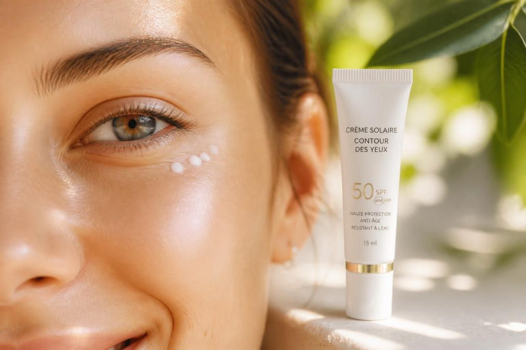 découvrez les bienfaits d'une crème solaire spf 50 spécialement conçue pour le contour des yeux, idéale pour protéger la peau délicate et prévenir le vieillissement prématuré.