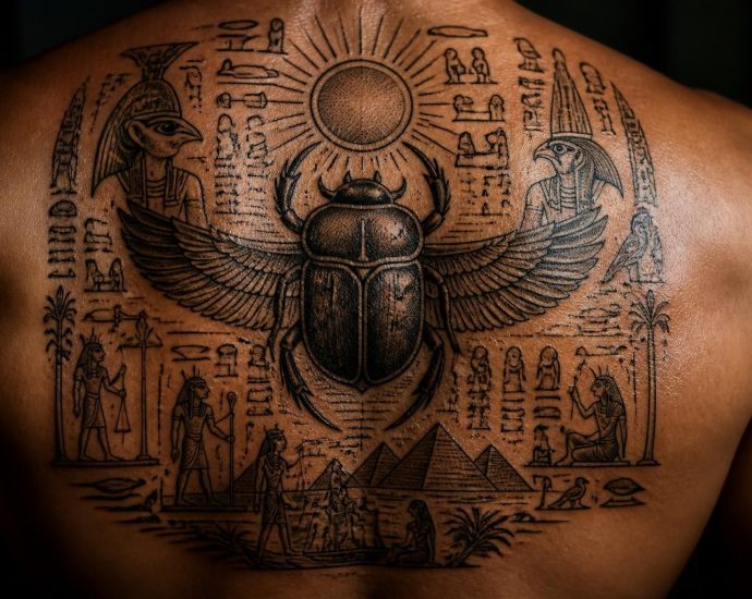 découvrez les légendes fascinantes de l'égypte ancienne racontées à travers le tatouage du scarabée, un symbole riche en histoire et en mystère.