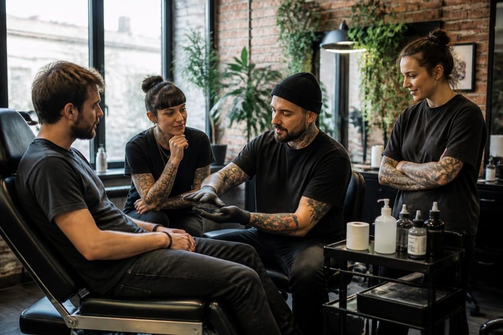 découvrez les conseils d'entretien essentiels pour vos tatouages, directement partagés par les tatoueurs expérimentés de saint brieuc.