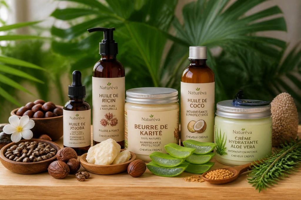 découvrez les produits capillaires naturels incontournables spécialement conçus pour sublimer et nourrir les cheveux crépus au quotidien.